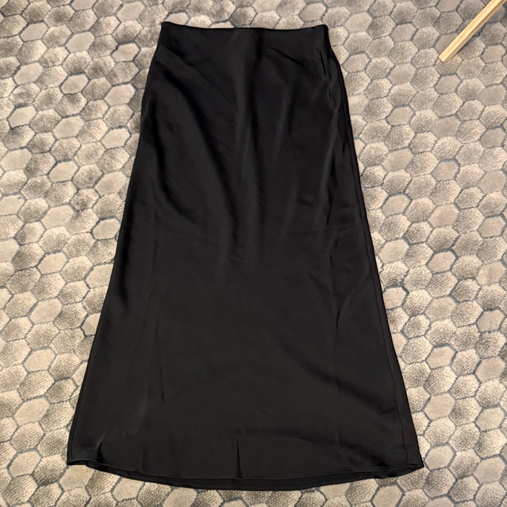 a new day Elegant Black Maxi Skirt